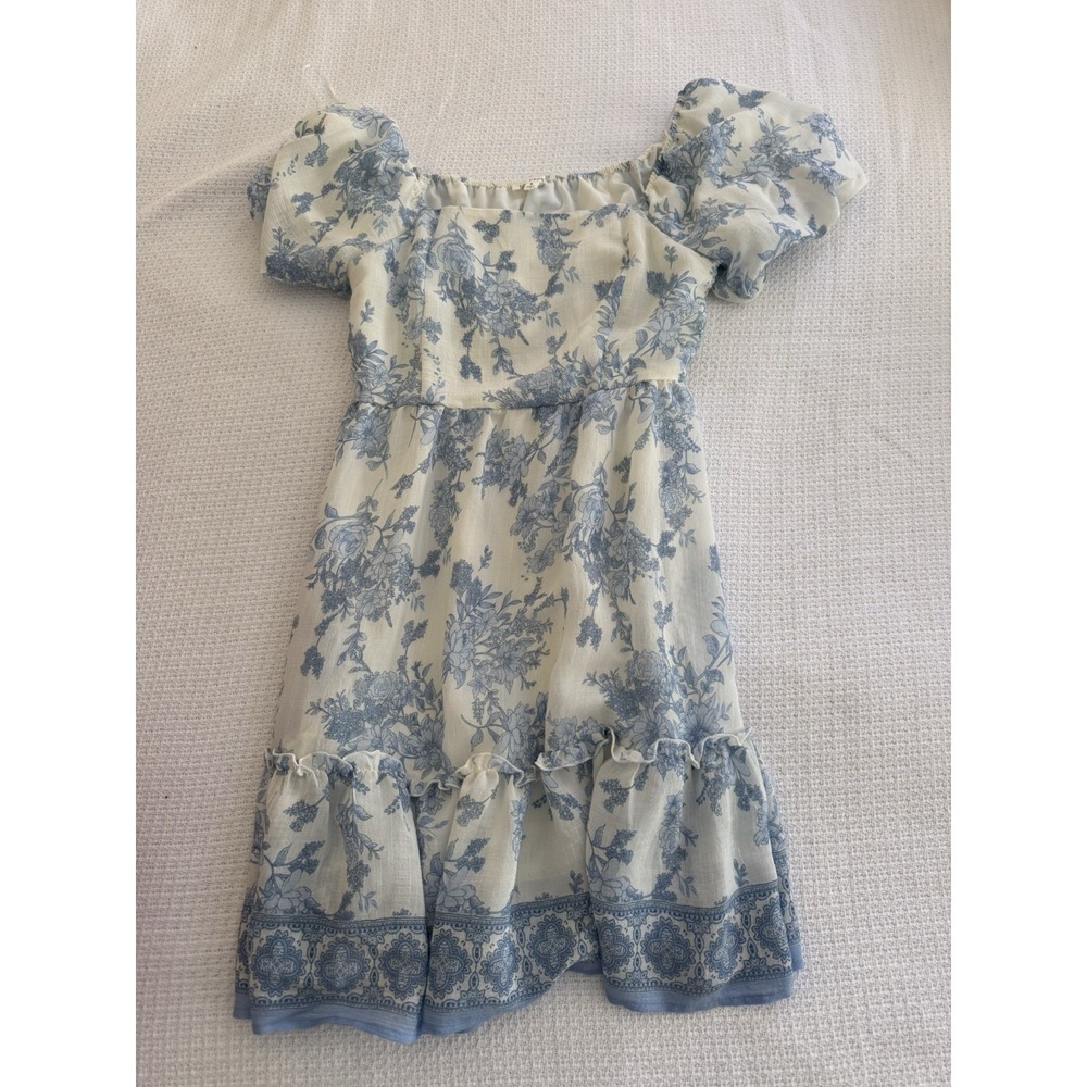 Blu Pepper Blue & White Dress Size Small